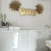 Miroir Doré Néon avec Pampa
