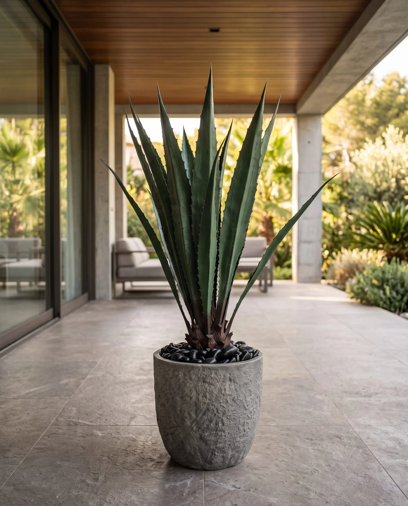 Aloe Vera Tree Large 130 cm styled in an interior — Neon Jungle Studios
