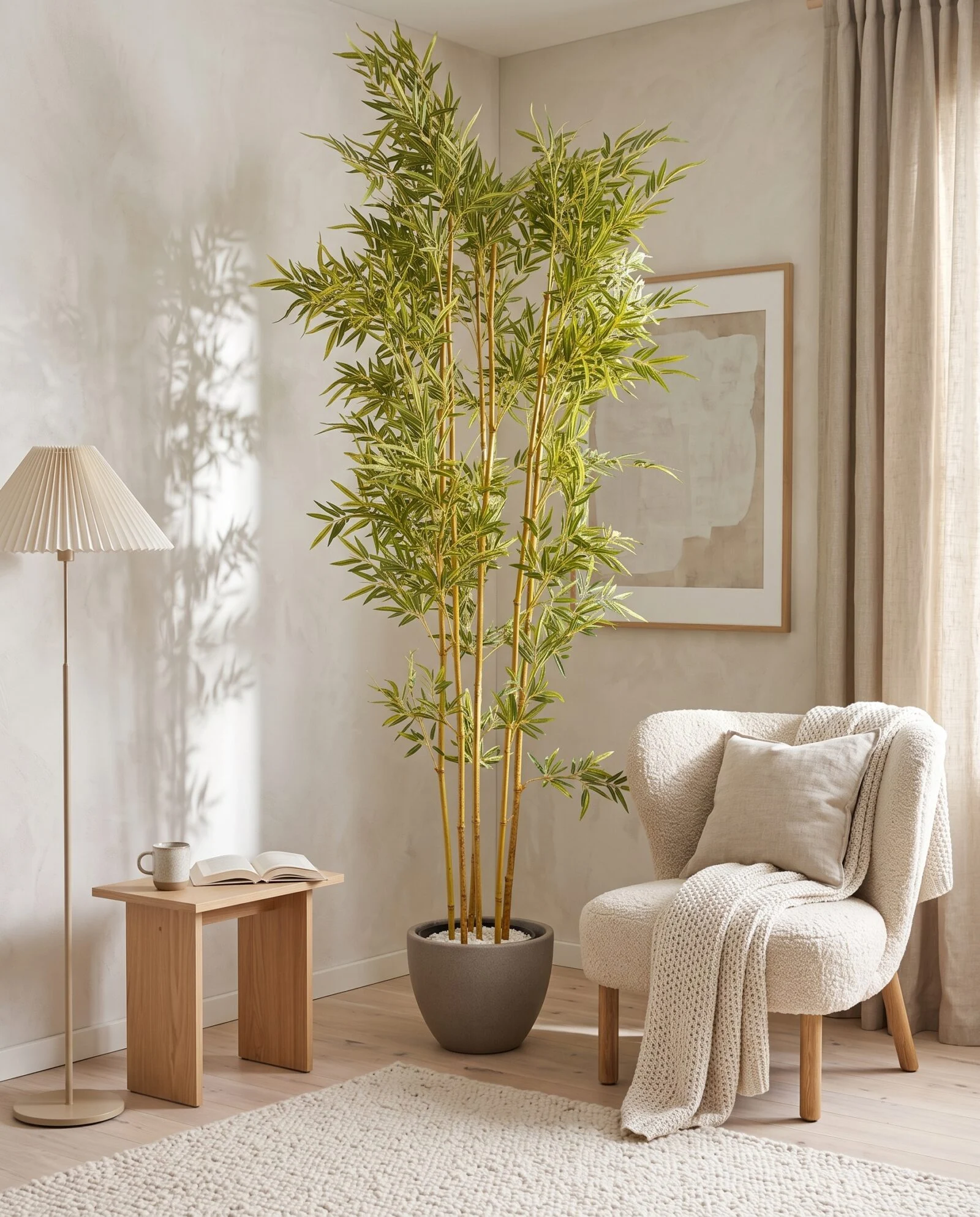Bamboo Tree 240 cm styled in an interior — Neon Jungle Studios
