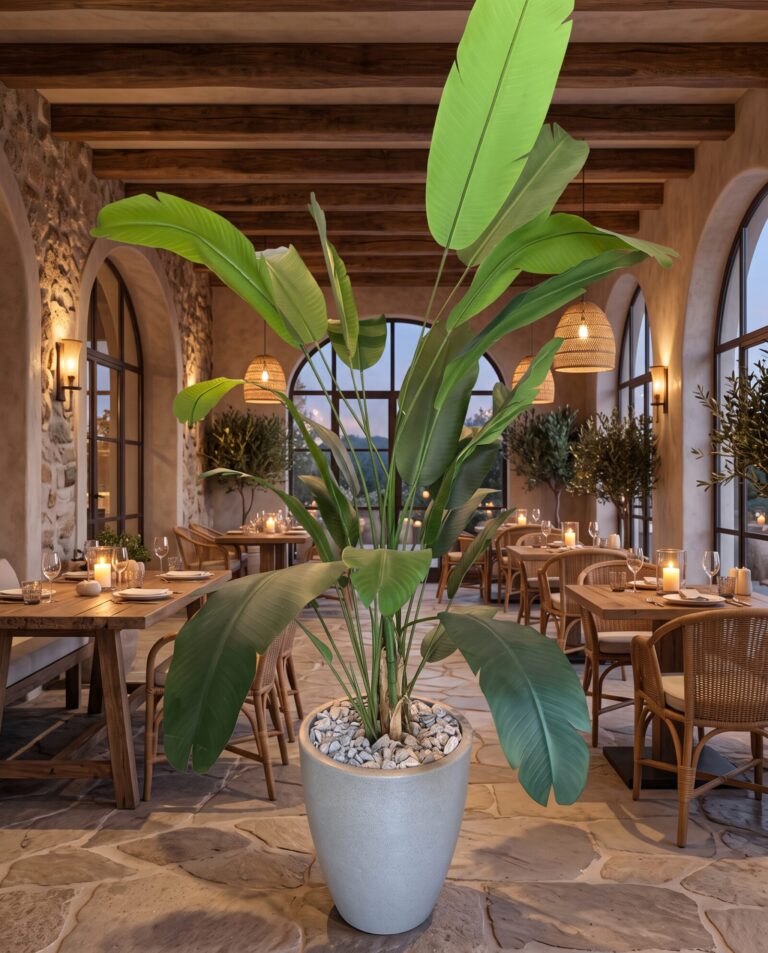 Banana palm 250 cm in a restaurant
