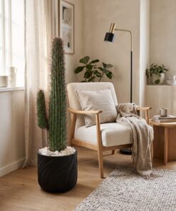 Cactus 110 cm styled in an interior — Neon Jungle Studios