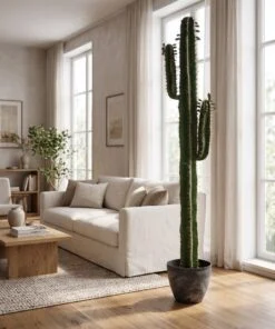 Cactus 185 cm 2 hands styled in an interior — Neon Jungle Studios