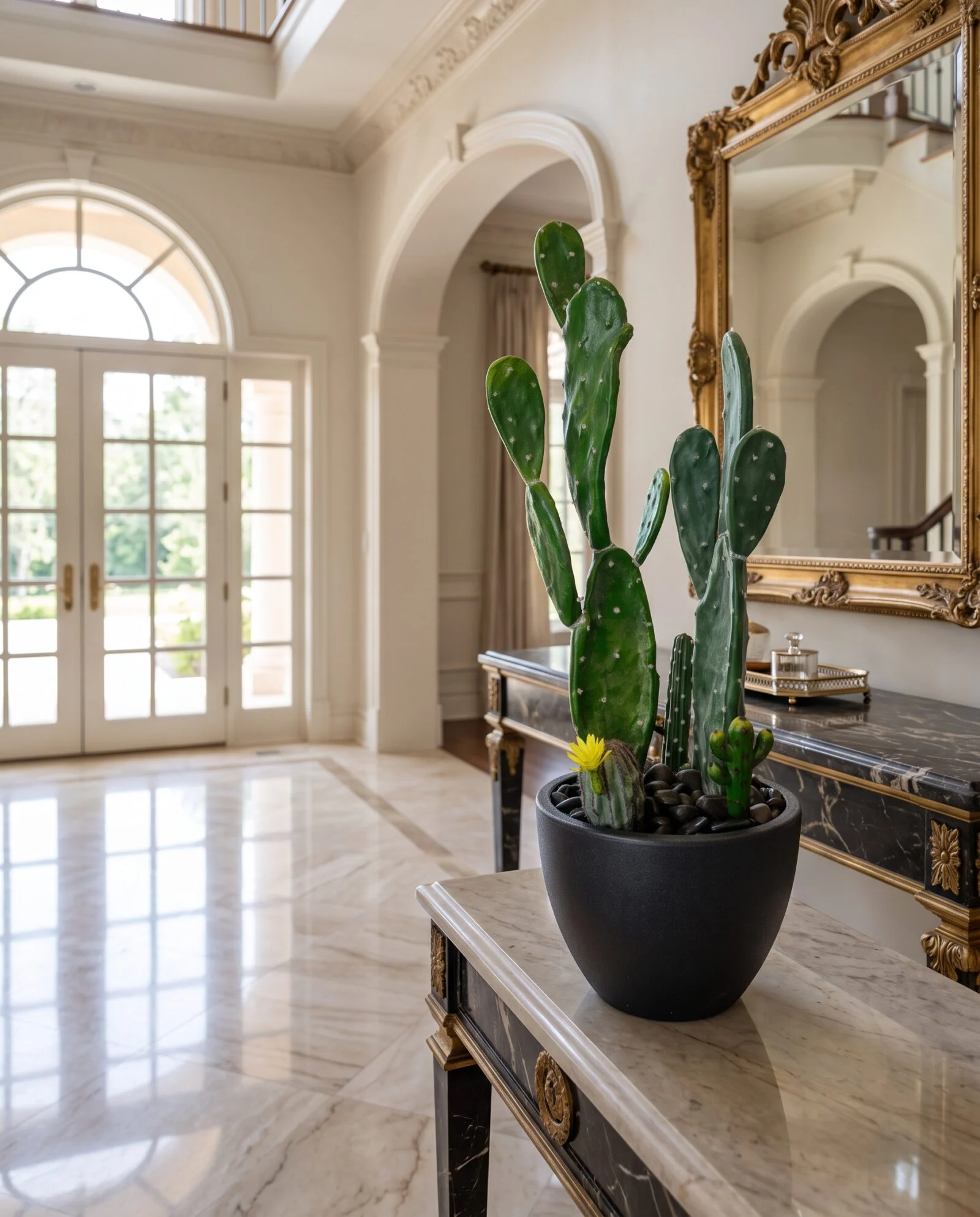 Cactus Arrangement with planter B styled in an interior — Neon Jungle Studios