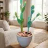 Cactus Set of 2 (50 & 30 cm) styled in an interior — Neon Jungle Studios