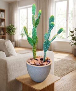 Cactus Set of 2 (50 & 30 cm) styled in an interior — Neon Jungle Studios