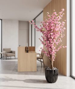 Cherry Blossom Pink 150 cm styled in an interior — Neon Jungle Studios