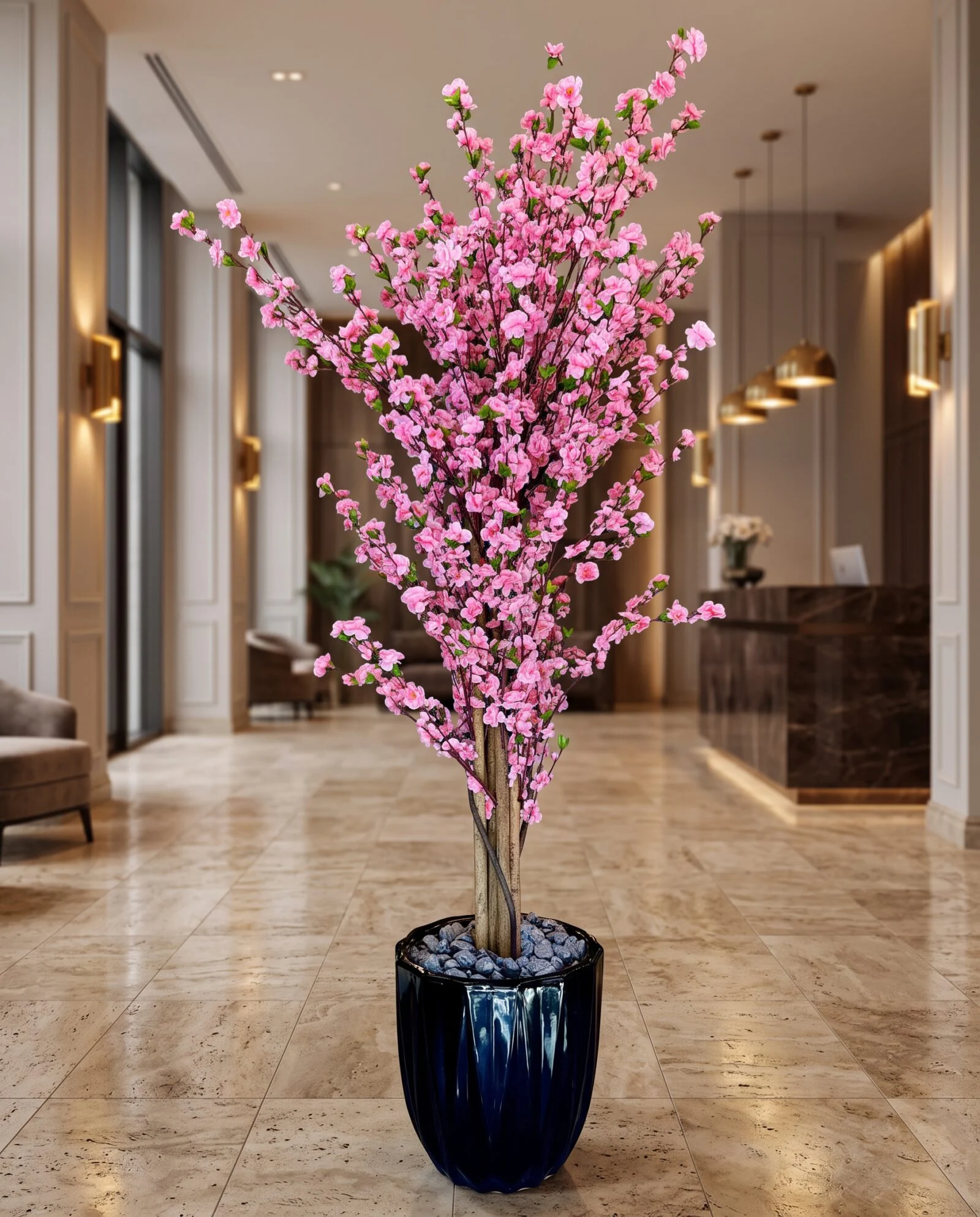 Cherry Blossom Pink 180 cm styled in an interior — Neon Jungle Studios
