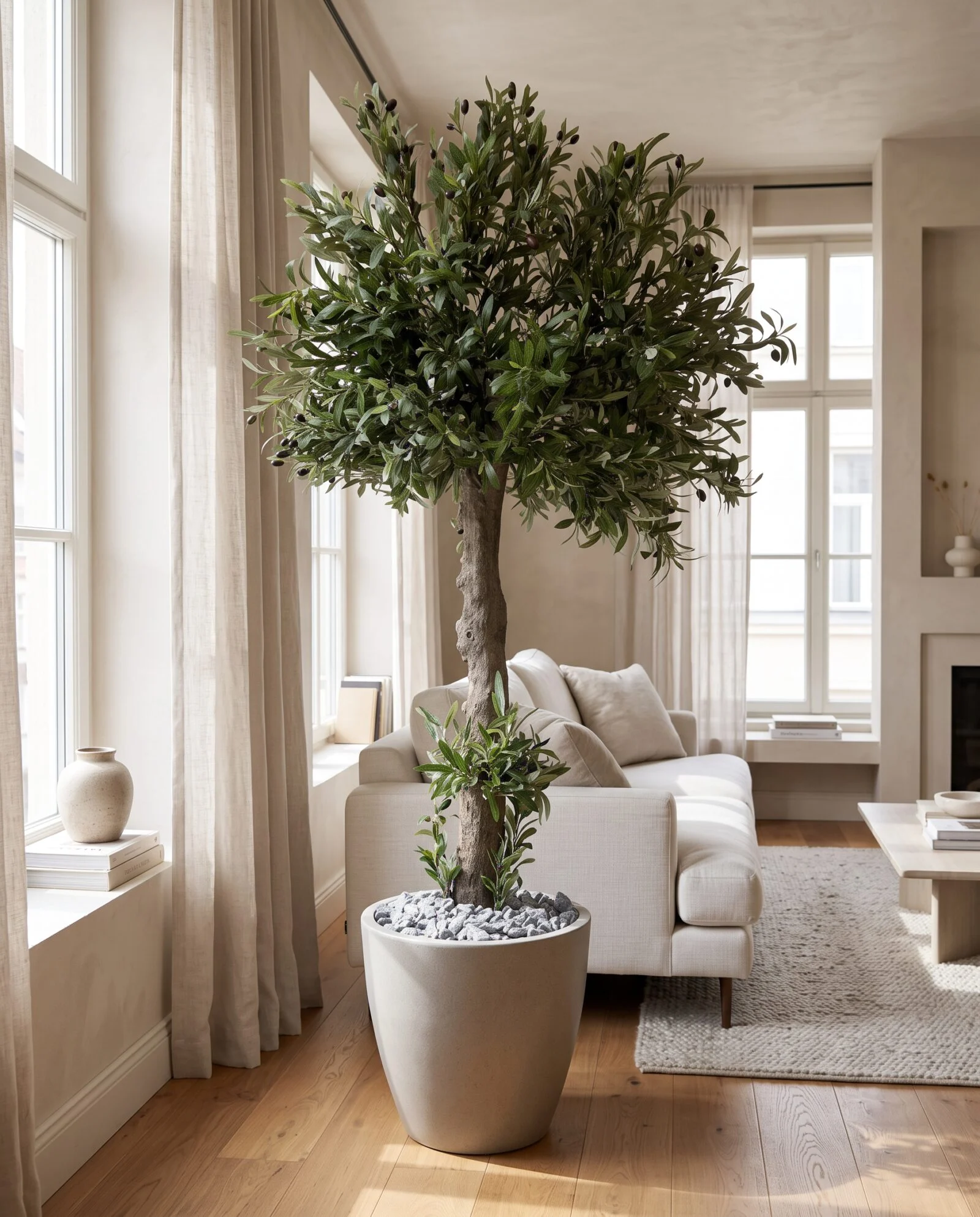 Custom Olive Tree 200*130 styled in an interior — Neon Jungle Studios