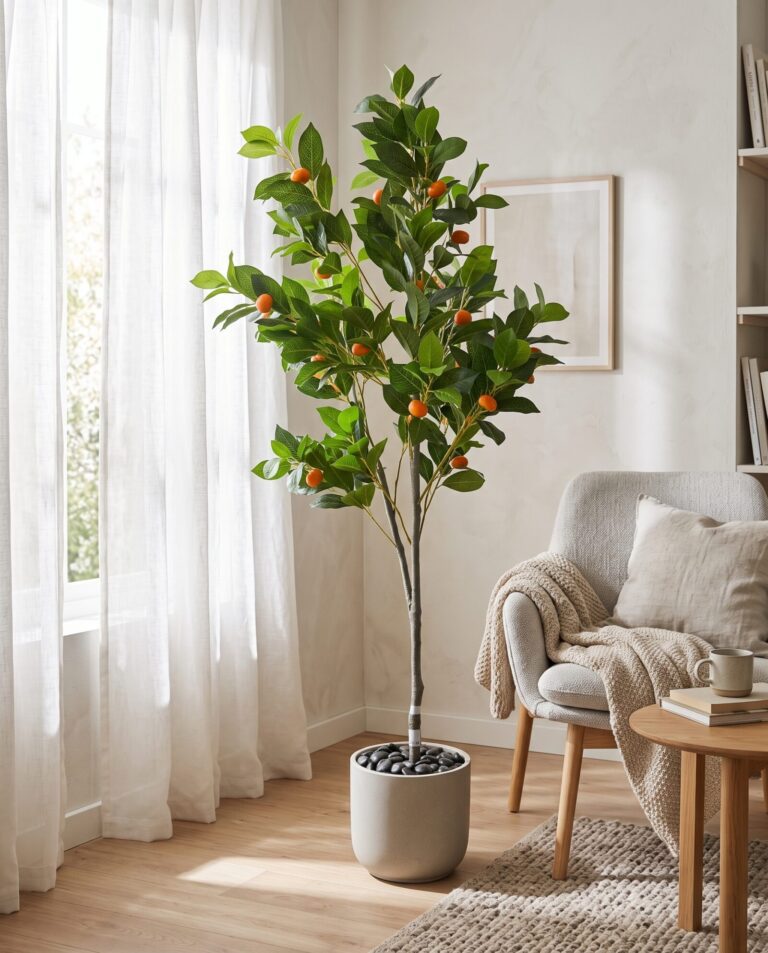 Kumquat tree 140 cm in a dining room
