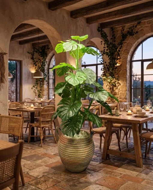 Monstera Deliciosa 140 cm styled in an interior — Neon Jungle Studios