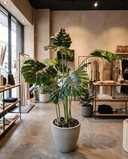 Monstera Deliciosa Tree 160 cm styled in an interior — Neon Jungle Studios