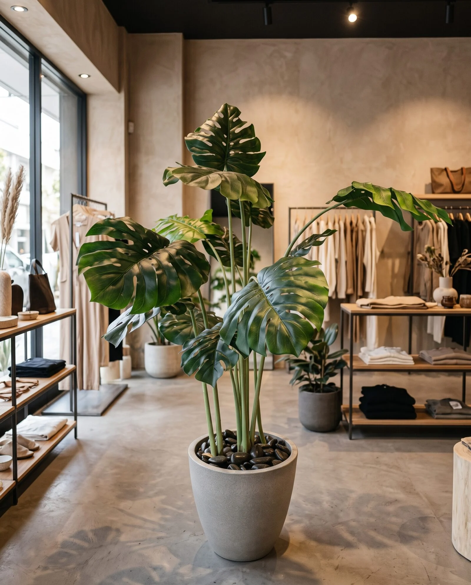 Monstera Deliciosa Tree 160 cm styled in an interior — Neon Jungle Studios