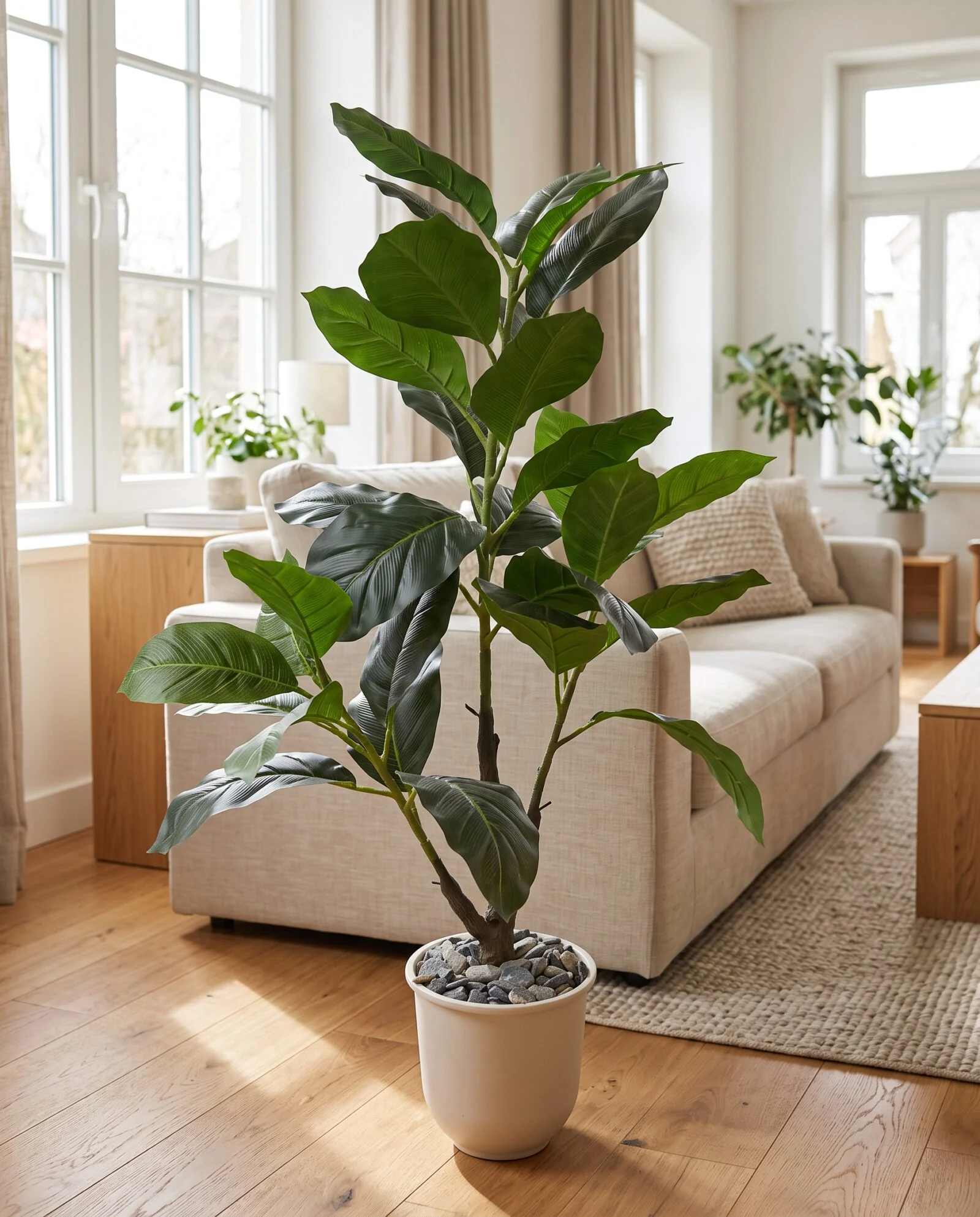 Ficus Lyrata 100 cm with pot styled in an interior — Neon Jungle Studios