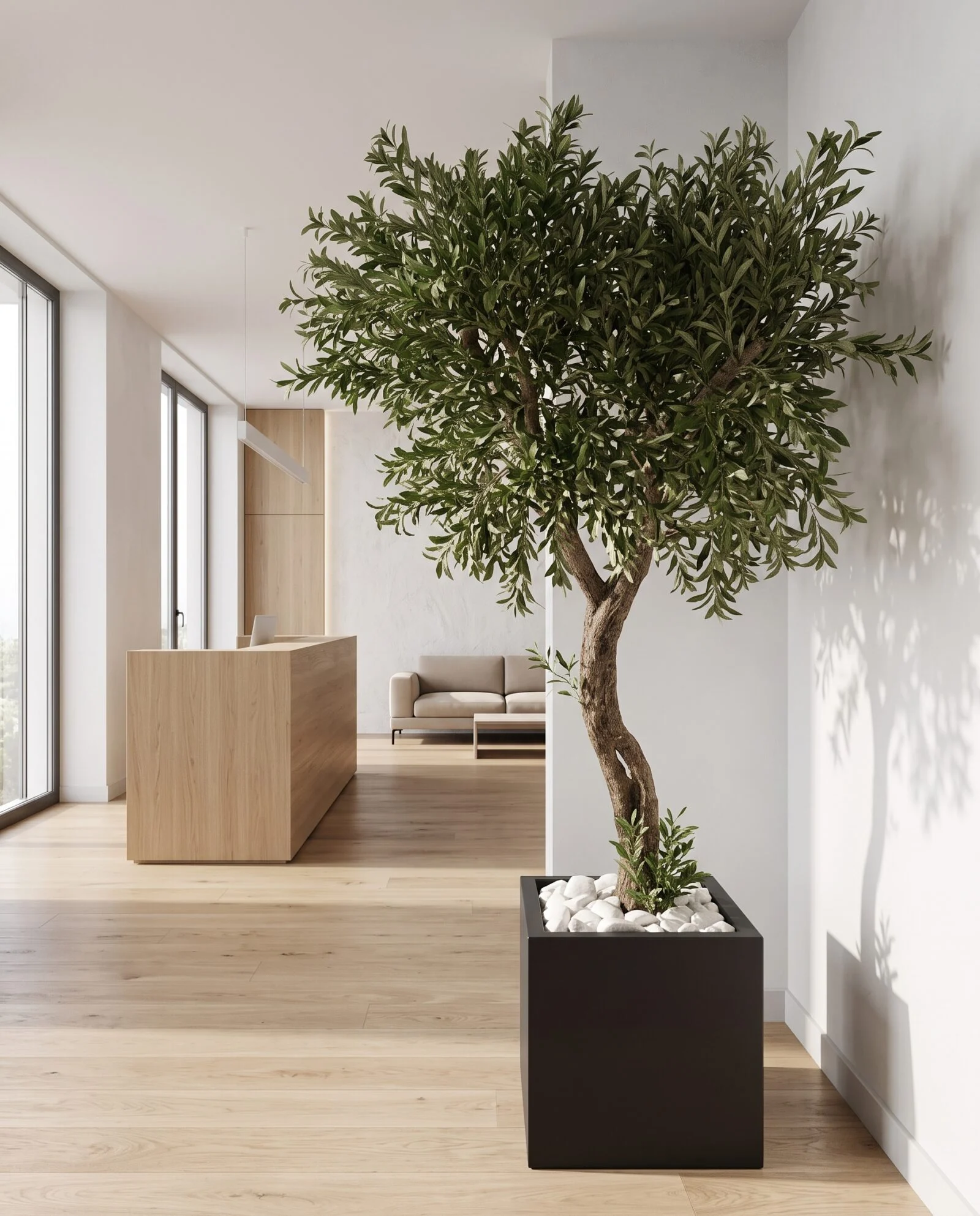 Custom Olive Tree 220*160 cm styled in an interior — Neon Jungle Studios