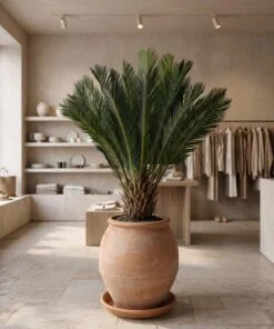Sago Palm 80 cm styled in an interior — Neon Jungle Studios