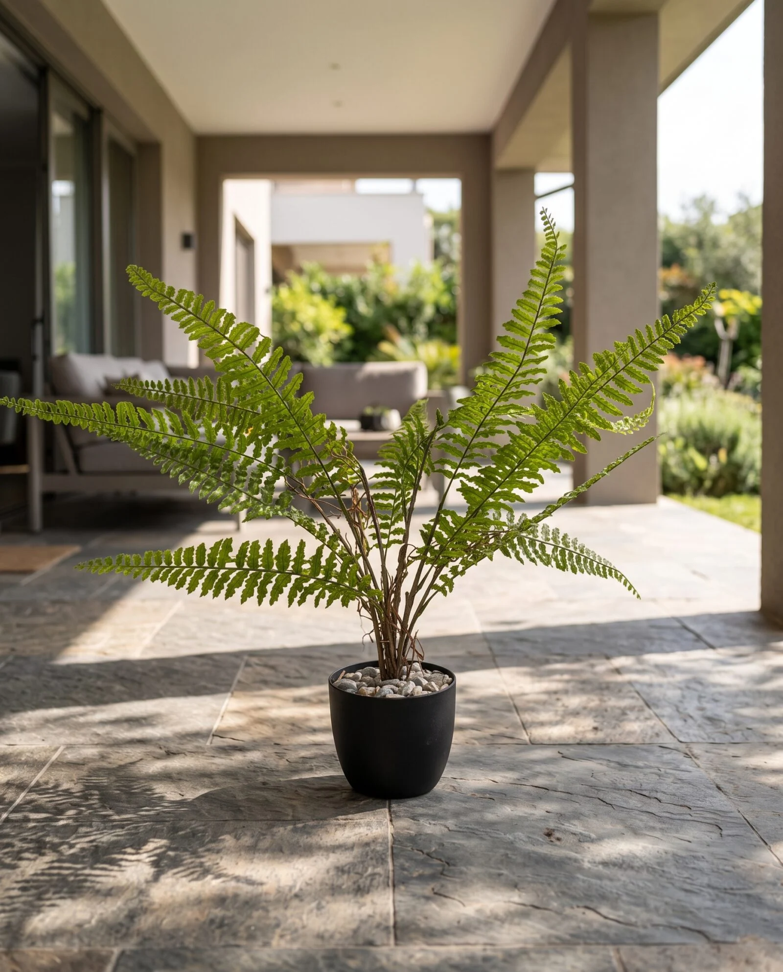 Fougere Plant 40 cm styled in an interior — Neon Jungle Studios