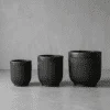 Céramique Nouvelle Nervurée Noir Mat