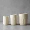 Céramique Nouvelle Design Nervuré Beige
