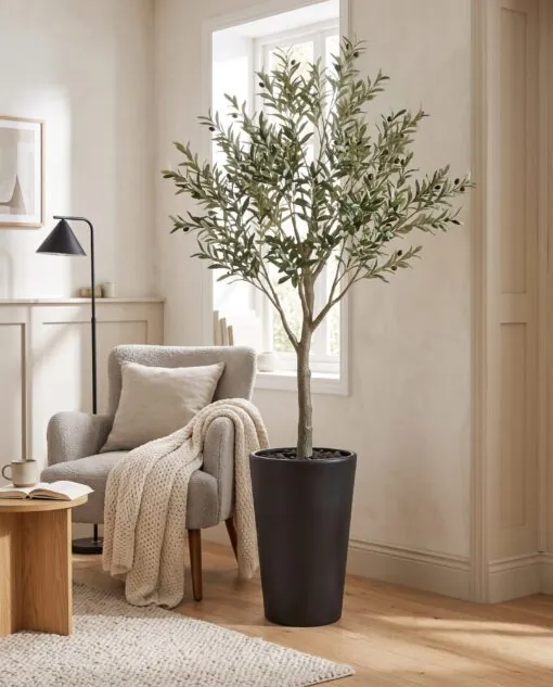 Olive Tree Fiber 150 cm styled in an interior — Neon Jungle Studios