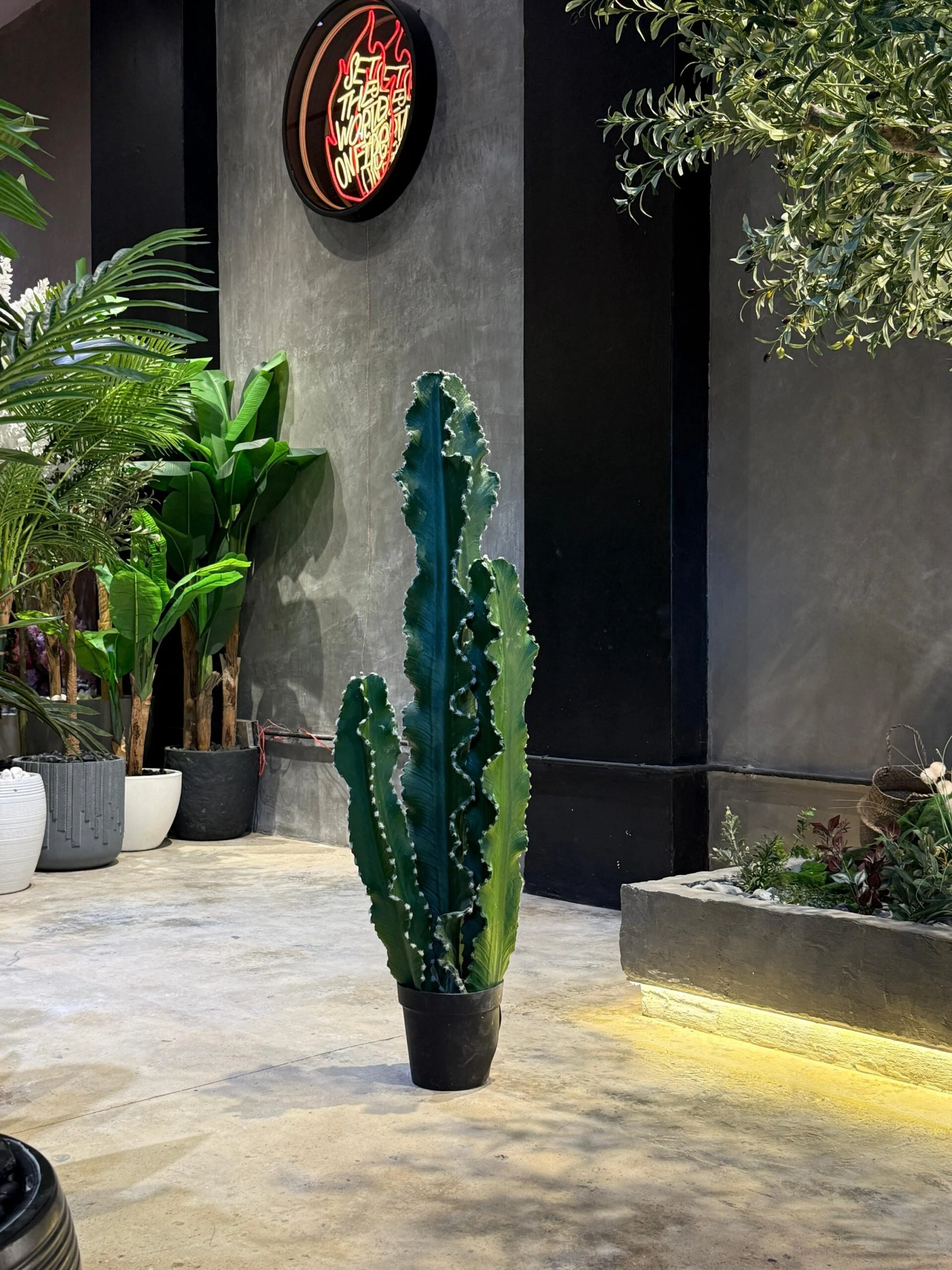 Ensemble de 3 Cactus 125 cm