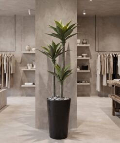 Agave Tree 125 cm 3 trunks styled in an interior — Neon Jungle Studios