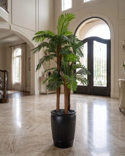 Areca Palm 180 cm 3 trunks styled in an interior — Neon Jungle Studios