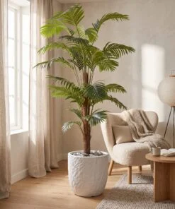 Areca Palm 180 cm Single Trunk styled in an interior — Neon Jungle Studios
