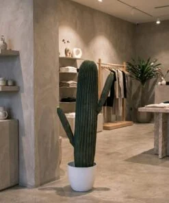 Cactus 80 cm with 2 hands styled in an interior — Neon Jungle Studios