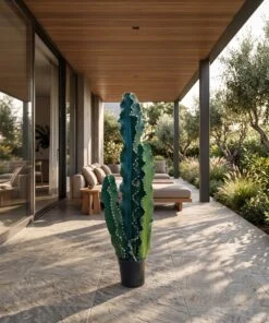 Cactus set of three 125 cm styled in an interior — Neon Jungle Studios