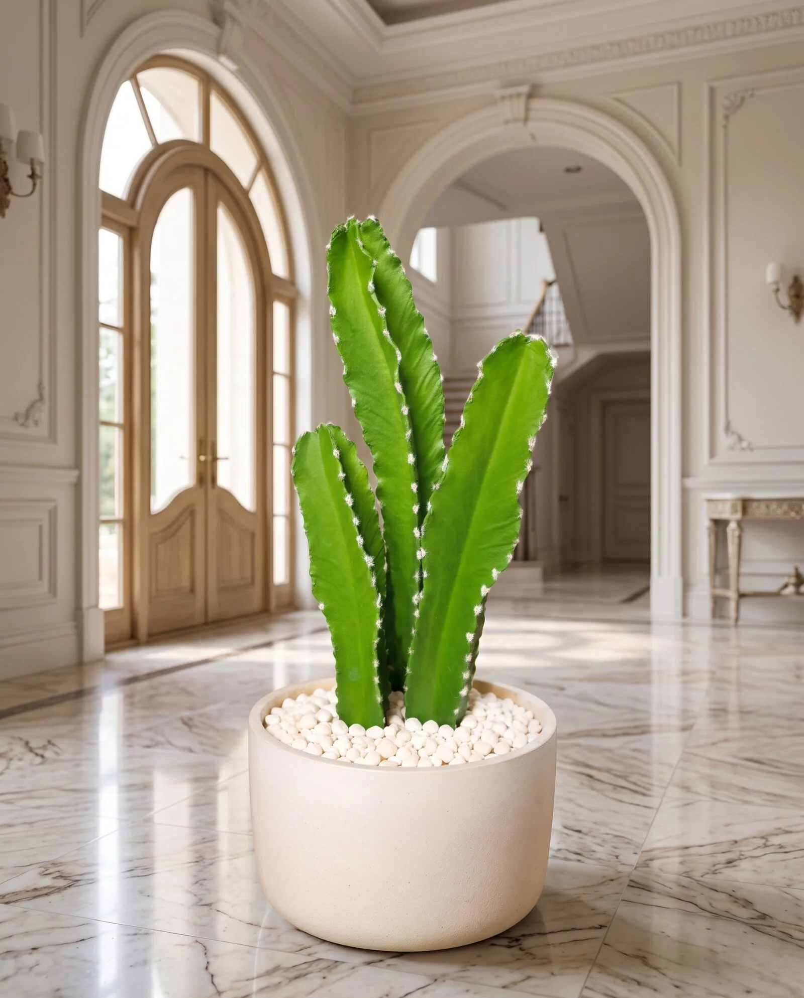 Cactus set of three 50 cm styled in an interior — Neon Jungle Studios