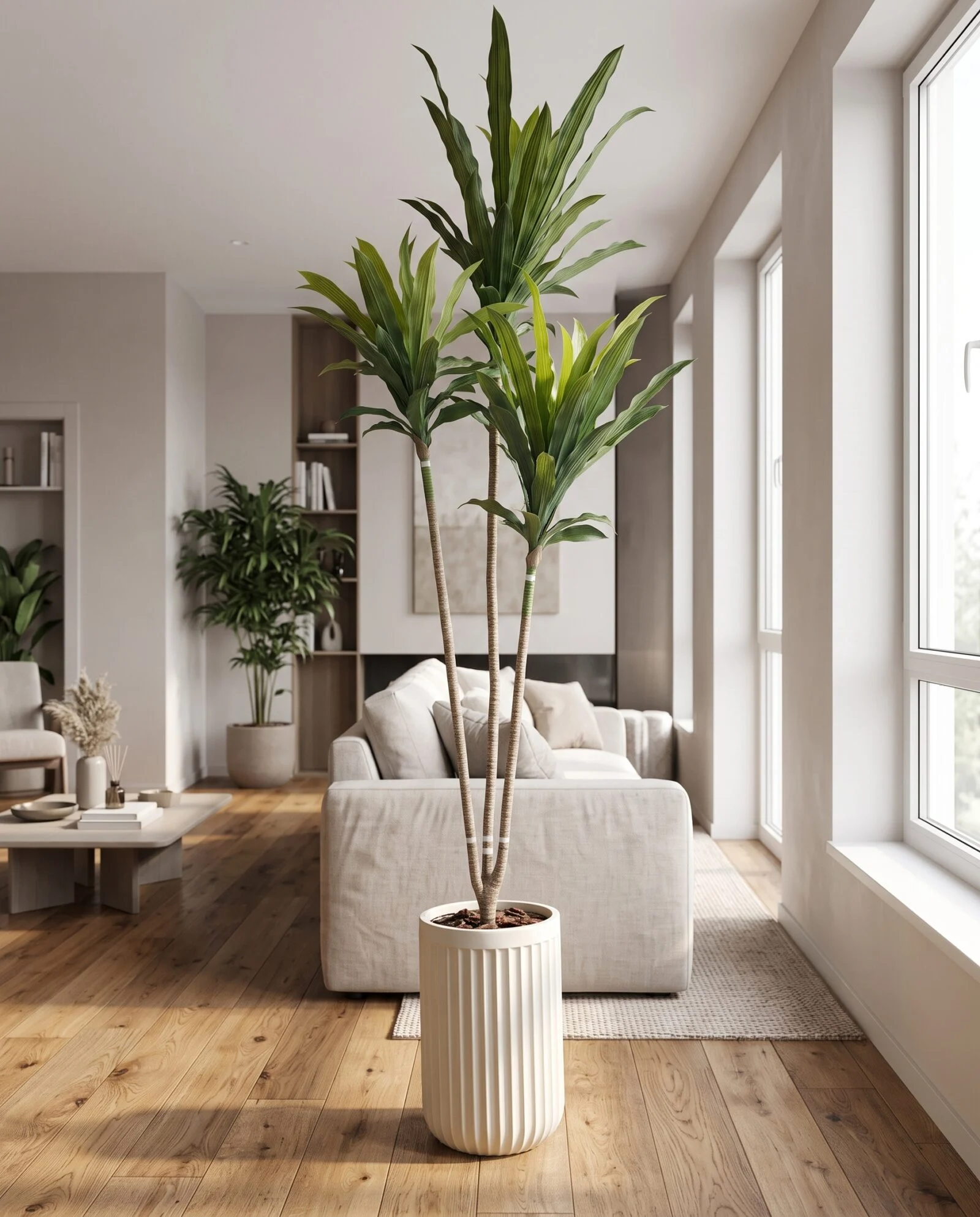 Dracaena Tree 210 cm styled in an interior — Neon Jungle Studios