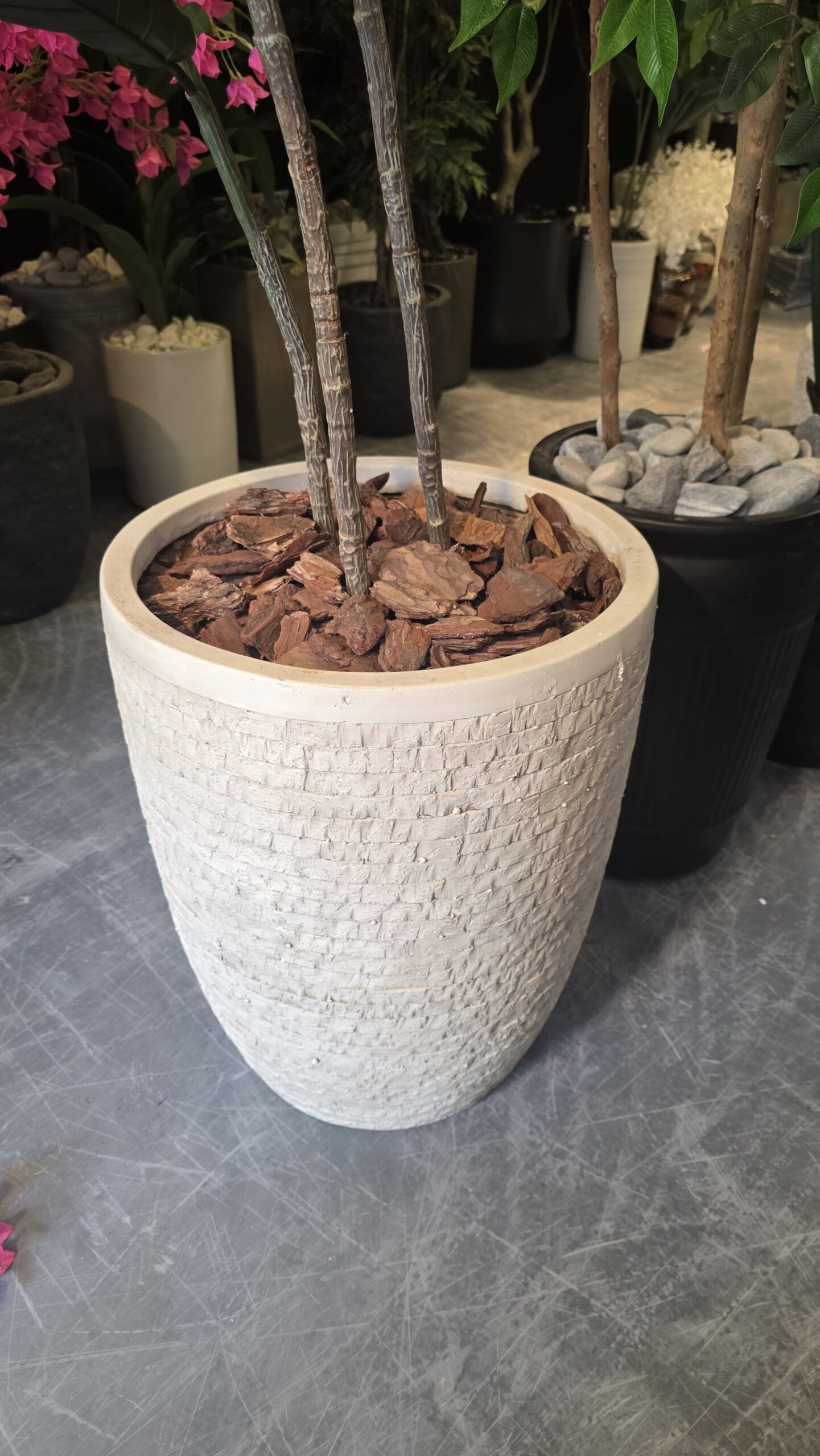 Sahara Weave Fiber Planter – Off-White - Image 6