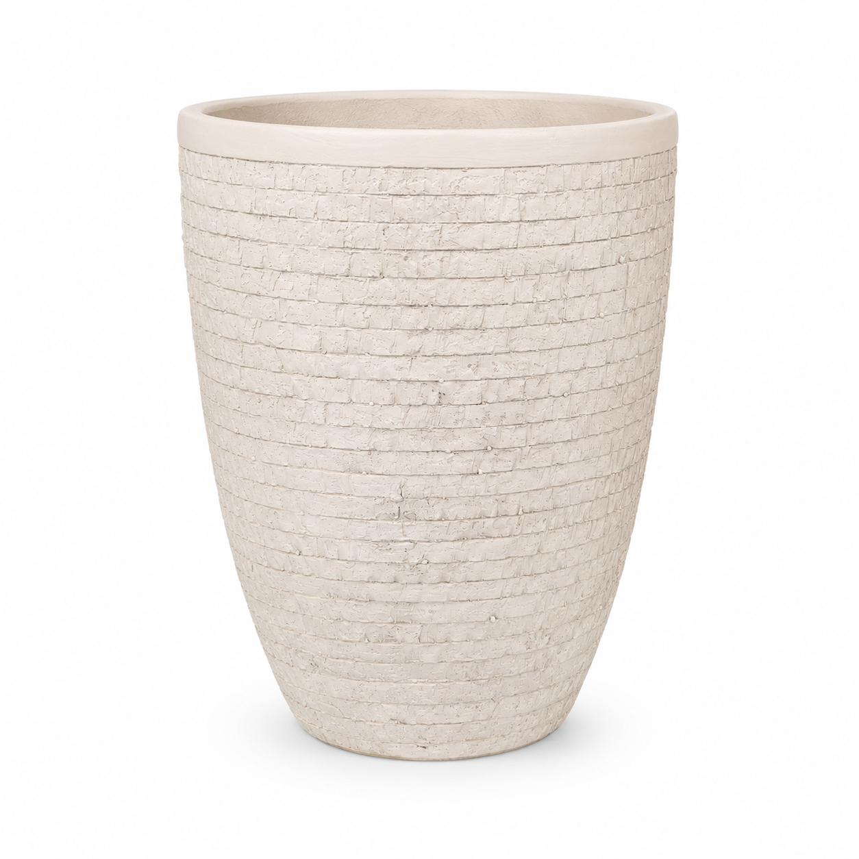 Sahara Weave Fiber Planter – Off-White - Image 2