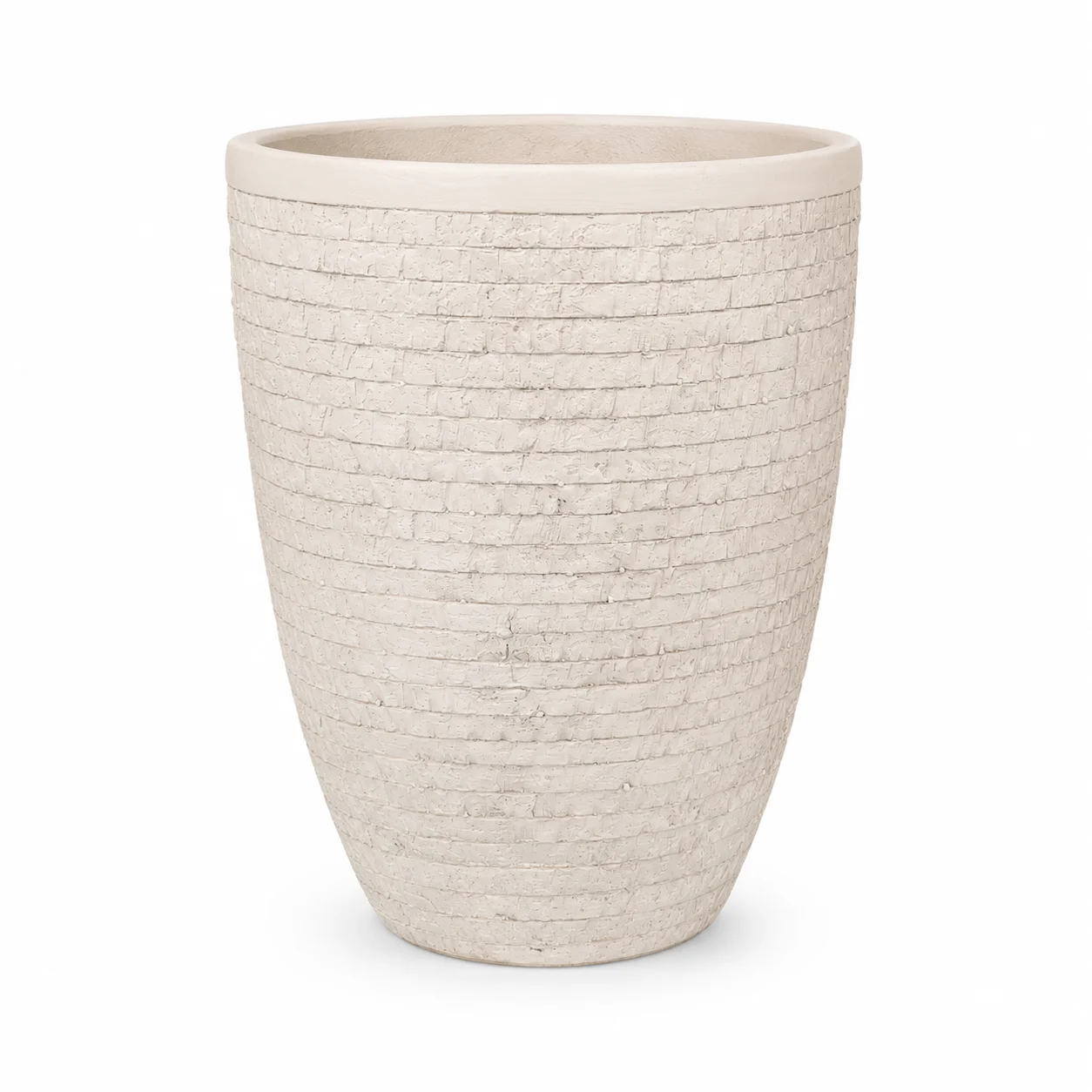 Sahara Weave Fiber Planter – Off-White