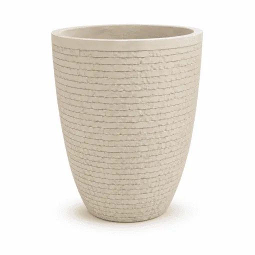 Sahara Weave Fiber Planter – Off-White
