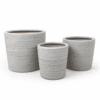 Brushed Gray Cylinder Ceramic