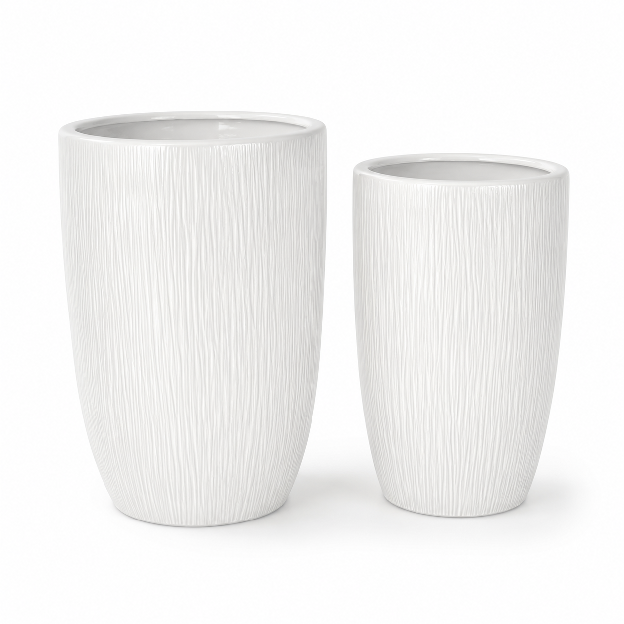 Riviera Textured Ceramic - Glossy White