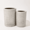 Brushed Gray Cylinder Slim Ceramic