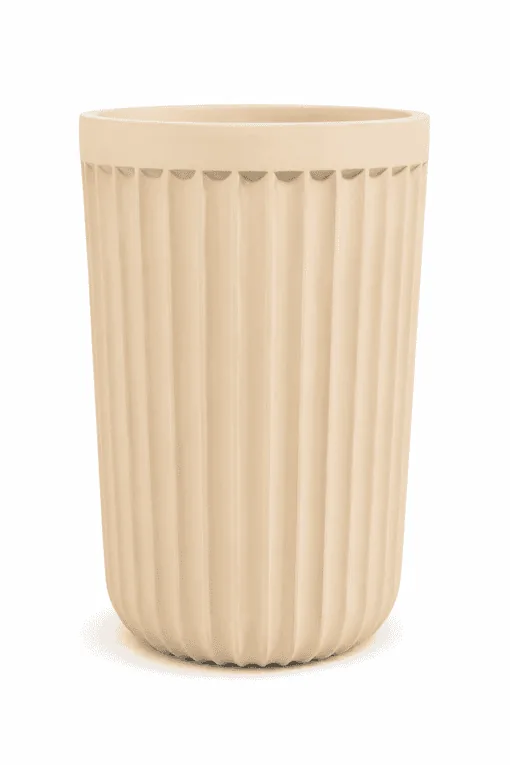Livia Fluted Fiber Planter H60xD37