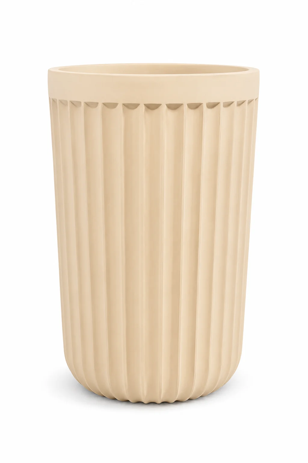 Livia Fluted Fiber Planter H60xD37