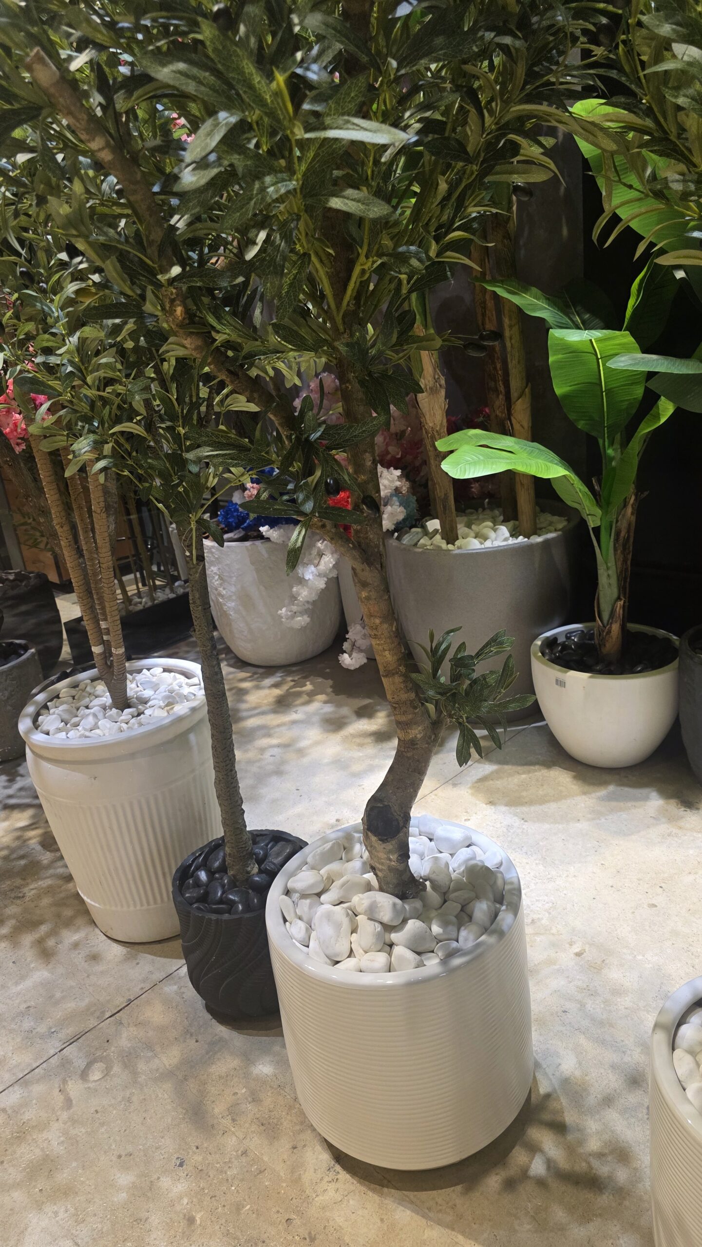 Striped Ceramic Planter - Image 4