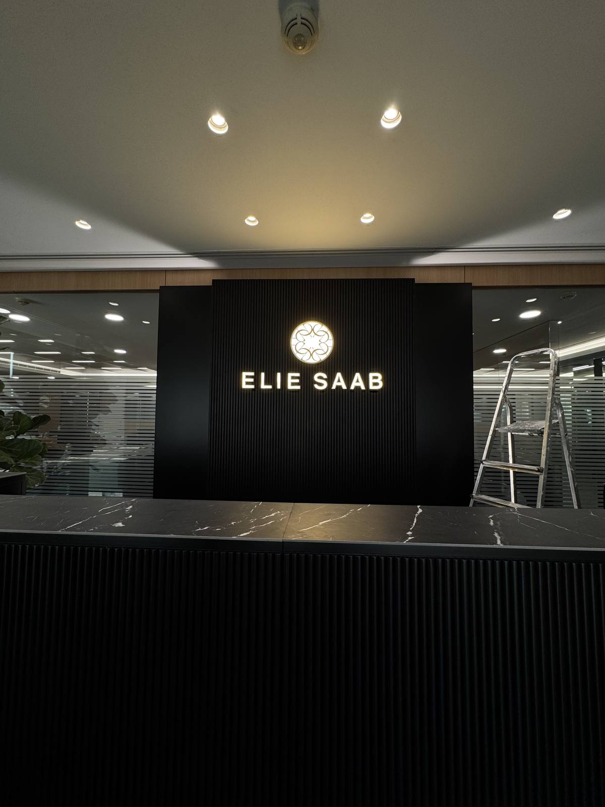 Elie Saab illuminated 3D signage