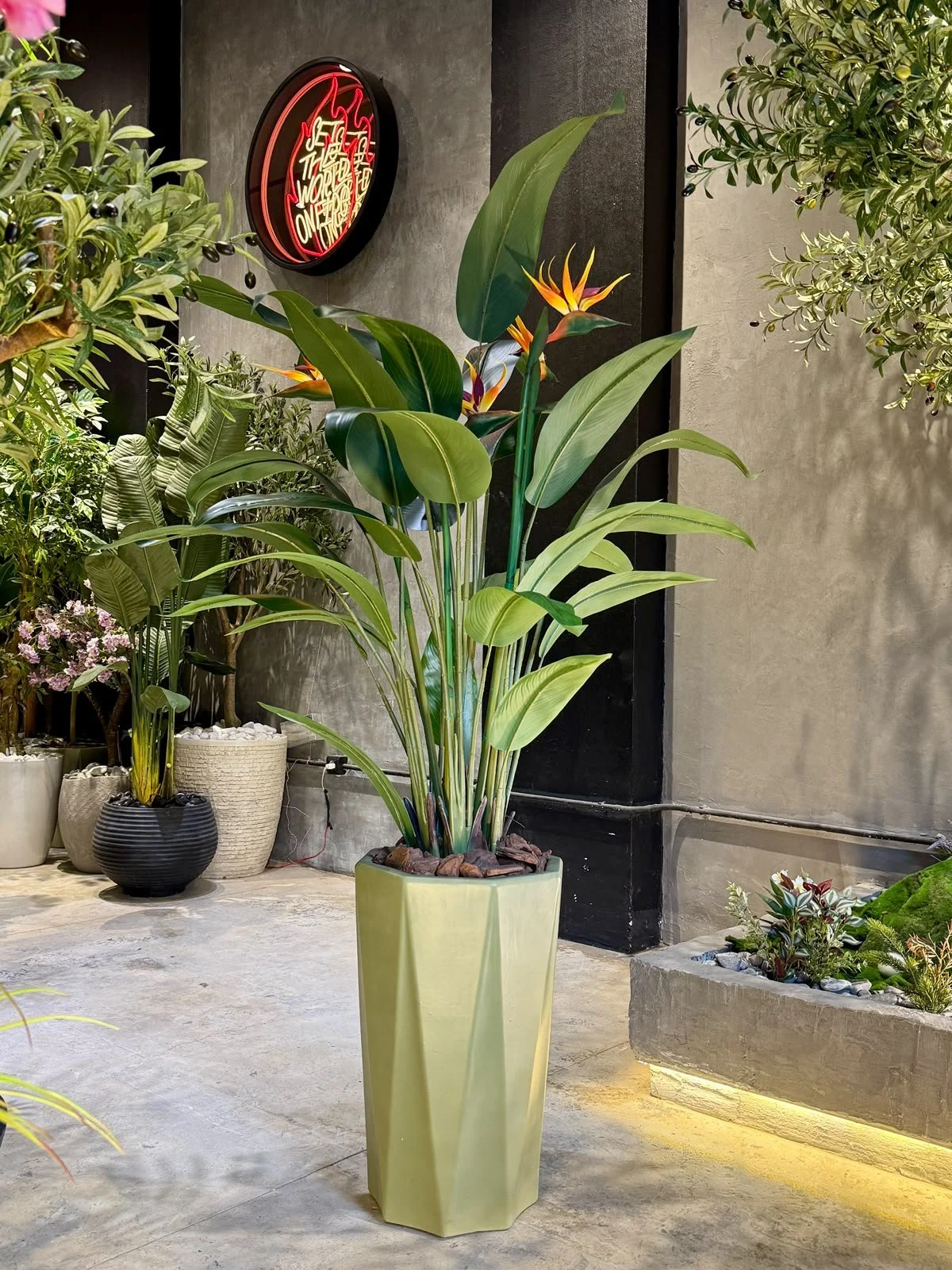 Oiseau de paradis 140 cm avec 4 fleurs – Image 3