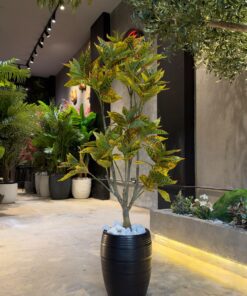 Croton Tree - Yellow 130 cm – artificial tree, Lebanon