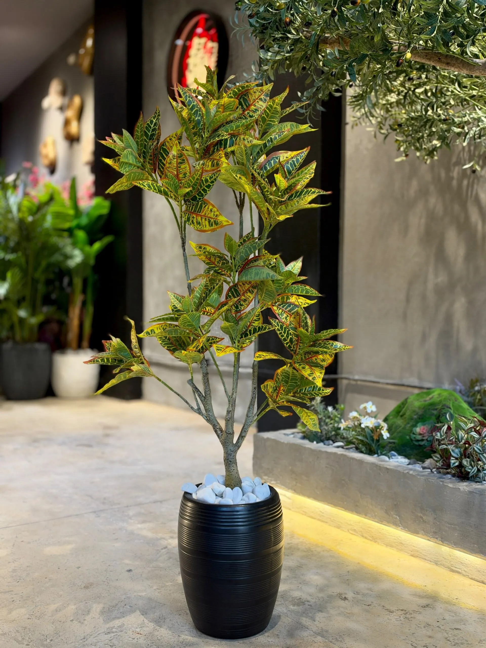 Croton Tree - Yellow 130 cm – artificial tree, Lebanon