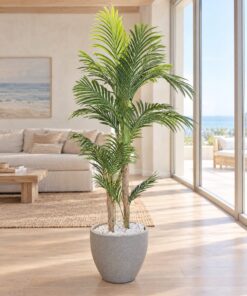 Areca Palm 2 trunks 140 cm styled in an interior — Neon Jungle Studios