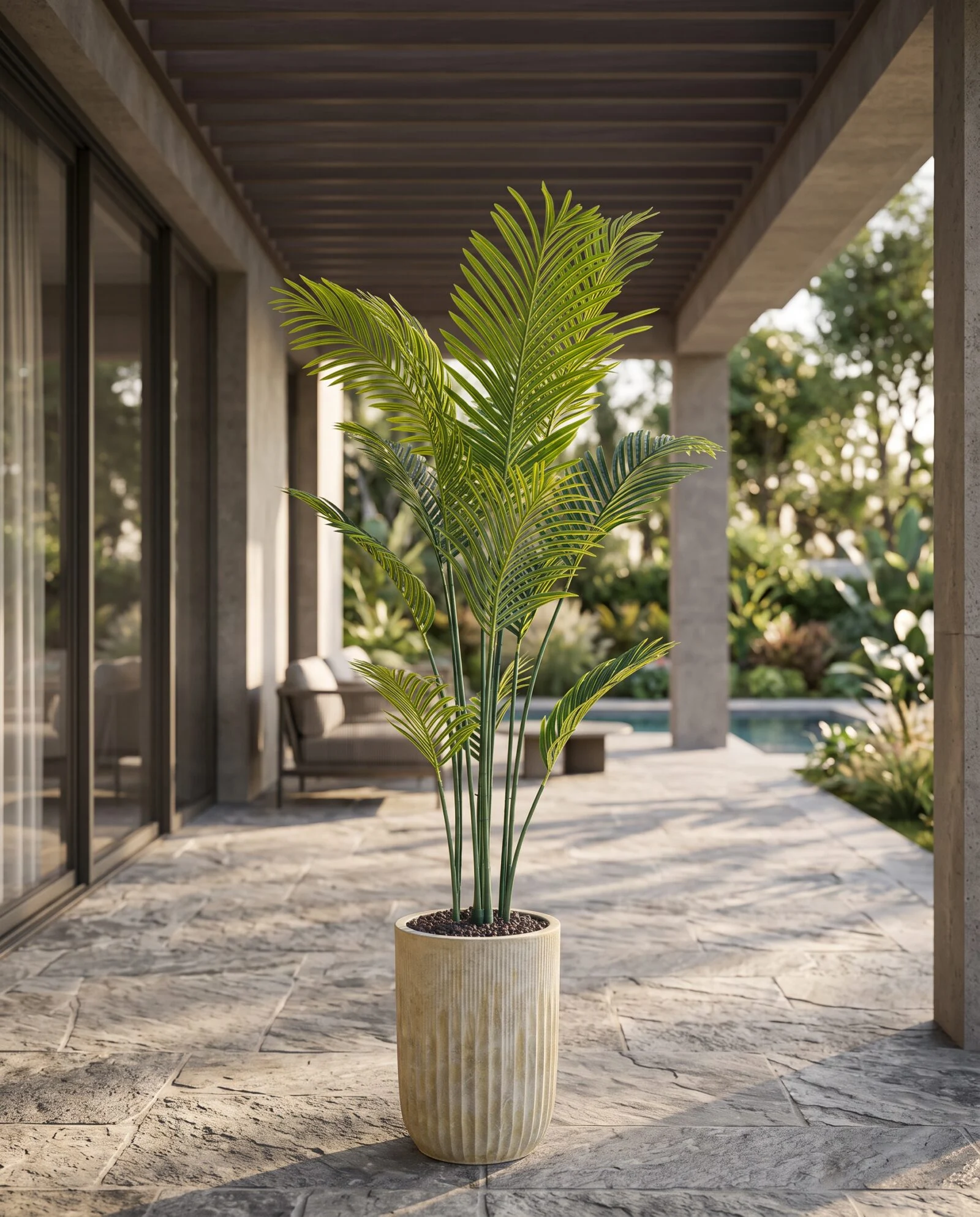 Areca Plant 160 cm styled in an interior — Neon Jungle Studios
