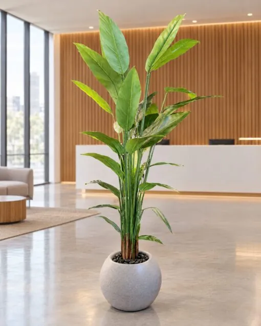 Birds of Paradise 200 cm styled in an interior — Neon Jungle Studios