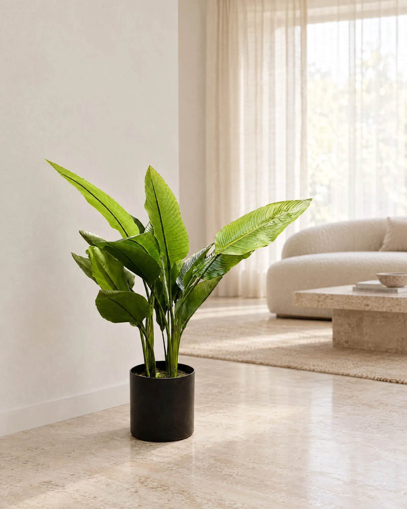 Birds of Paradise 70 cm styled in an interior — Neon Jungle Studios