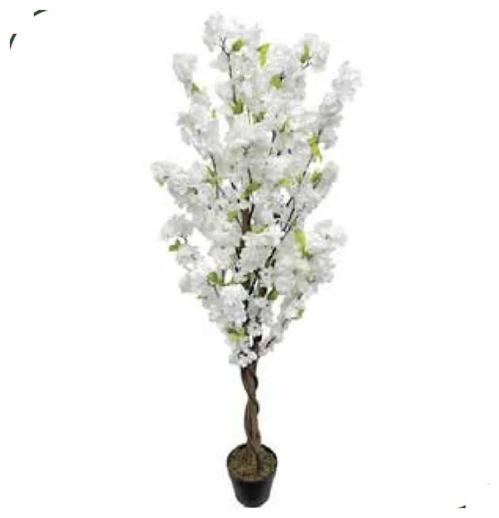 Cherry Blossom Tree White 150 cm – twisted trunk – Neon Jungle Studios